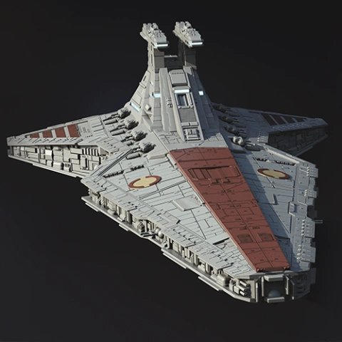 preview of Venator-class Star Destroyer 3D Printing Model | Assembly