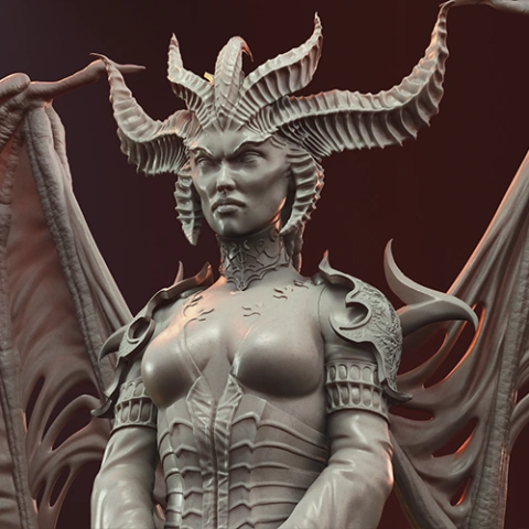 preview of Lilith Diablo 3D Printing Figurine | Assembly