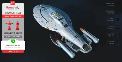 USS Voyager 3D Printer Files | Assembly