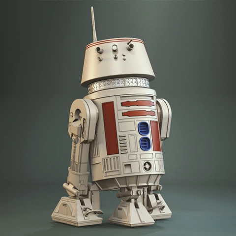 preview of R5-D4 3D Printing Model | Assembly + Action