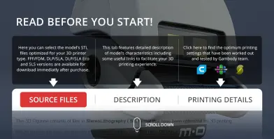 Robot figurine STL files for 3D printing, with options and descriptions for optimal setup.