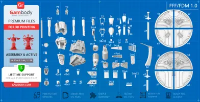 Gunstar 3D Printing Model | Assembly
