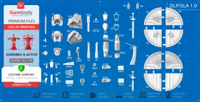 Gunstar 3D Printing Model | Assembly
