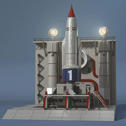 preview of Thunderbird 1 3D Printing Model | Assembly