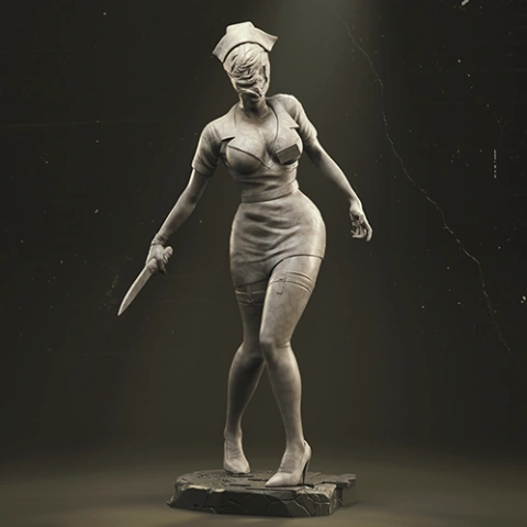 preview of Bubble Head Nurse 3D Printing Figurine | Assembly
