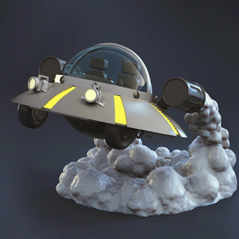 preview of The Space Cruiser 3D Printing Model | Assembly