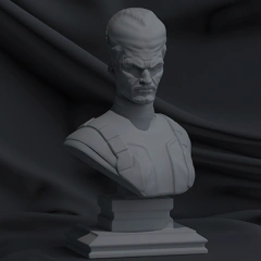 preview of The Leader Bust 3D Printing Figurine