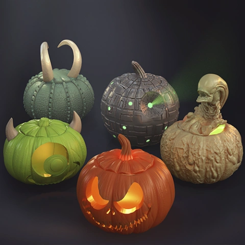 preview of Halloween Pumpkins 3D Printing Figurines | Assembly