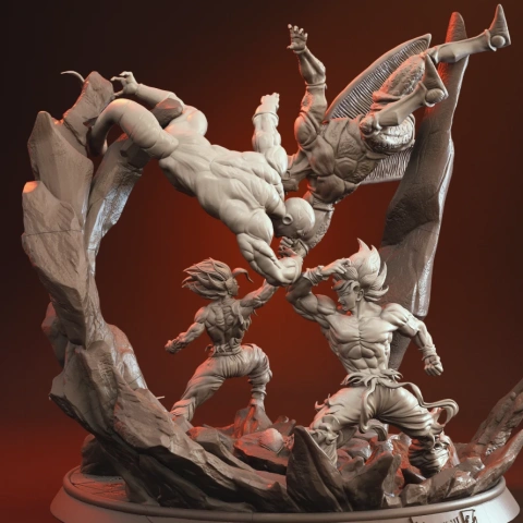 preview of Like Father Like Son 3D Printing Figurines in Diorama | Assembly