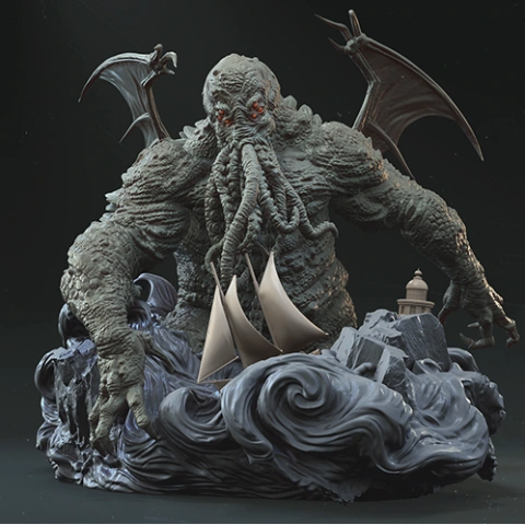 preview of Cthulhu 3D Printing Figurine | Assembly
