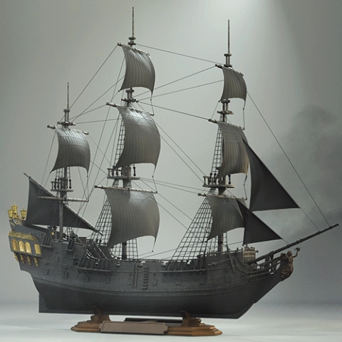 preview of Black Pearl 3D Printing Model | Assembly