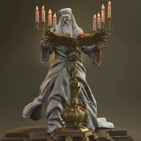 preview of Albus Dumbledore 3D Printing Figurine | Assembly