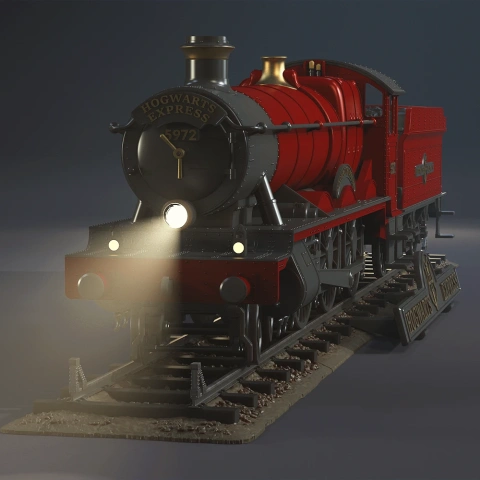 preview of Hogwarts Express 3D Printing Model | Assembly Kit 1 - Steam Locomotive