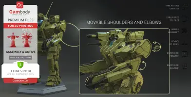 MWO Roughneck - STL files for 3D Printing | Gambody