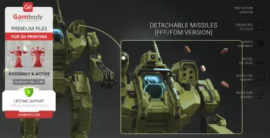 MWO Roughneck - STL files for 3D Printing | Gambody