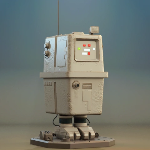 preview of Gonk Droid 3D Printing Model | Assembly