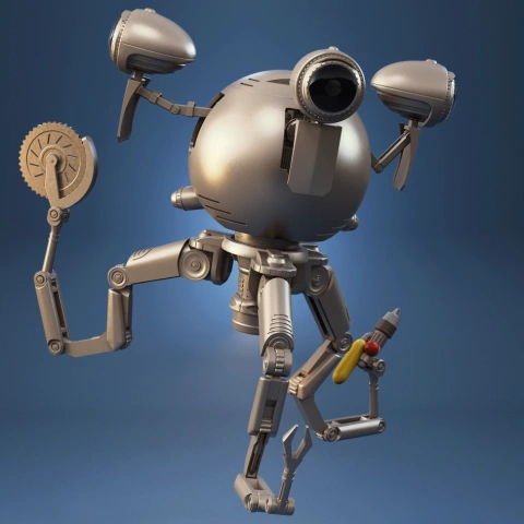 preview of Codsworth 3D Printing Model | Assembly + Active