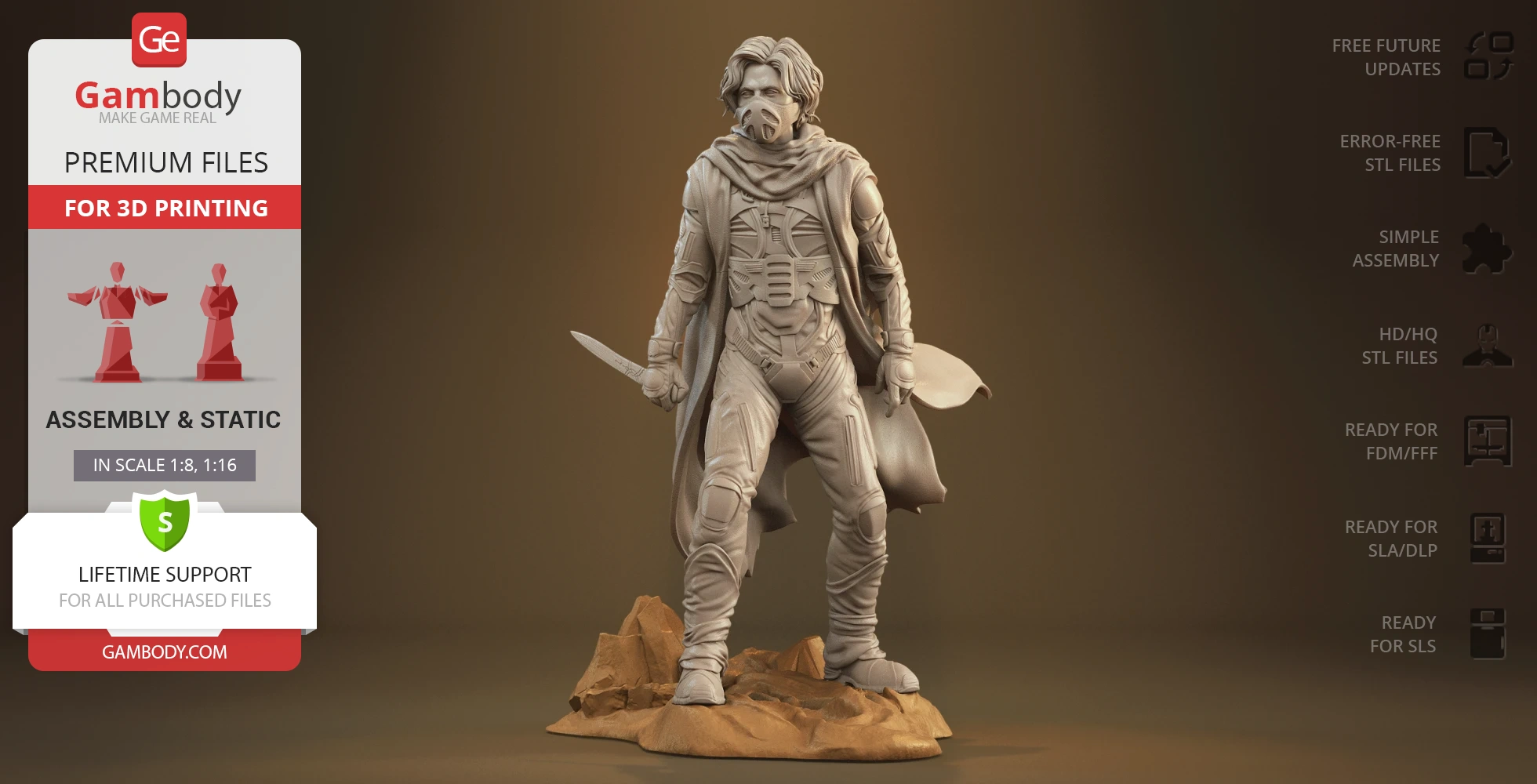Buy Paul Atreides 3D Printing Figurine | Assembly