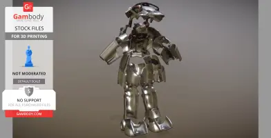 A detailed 3D model of X-01 Power Armor from Fallout, designed for 3D printing.