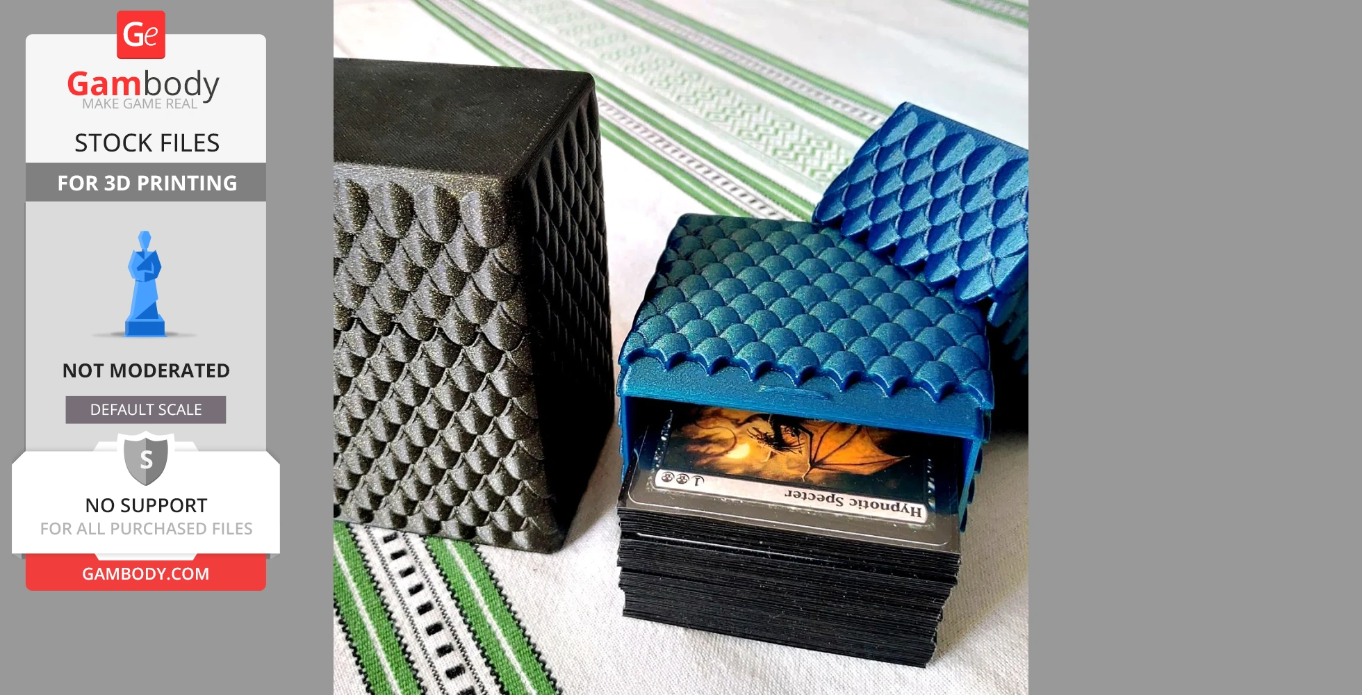 Buy Deck Box With Dragonscales for Magic the Gathering or Storage