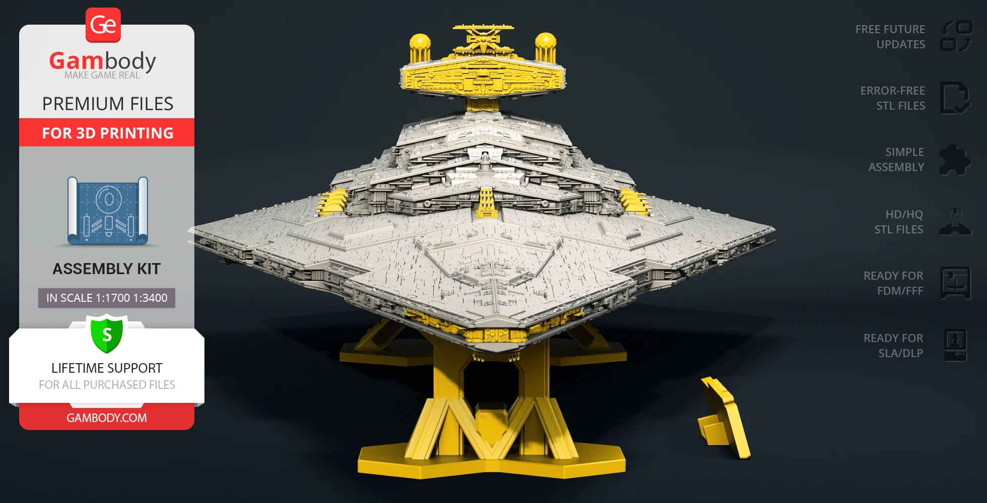 Buy Star Destroyer Add-On Kit for 3D Printing | Assembly
