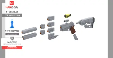 10mm Pistol Fallout 4 - STL files for 3D Printing | Gambody Stock