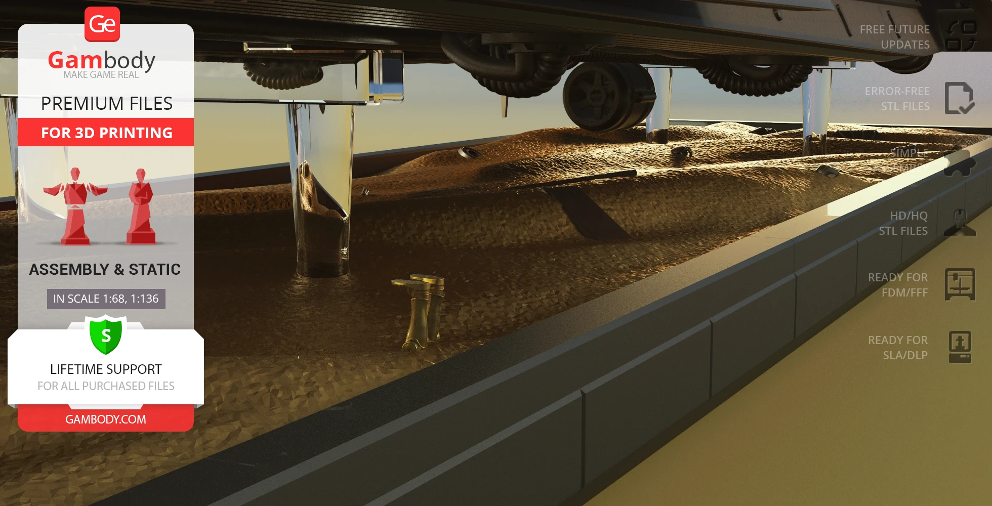 Detailed model of Khetanna Sail Barge for 3D printing, showcased with supportive text overlay.