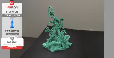 Poison Ivy Defeat Batman 3D Printing Model
