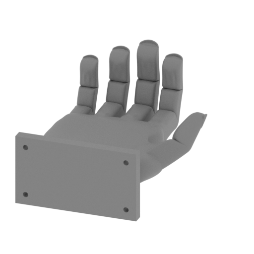 Hand-Shaped Wall-Mounted Headphone Hanger..STL