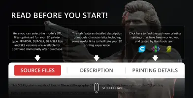 3D model of Martin Riggs from Lethal Weapon, ready for 3D printing with STL files.