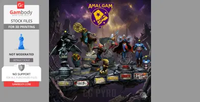 Amalgam Comics Collection Pt. 1 3D printing models