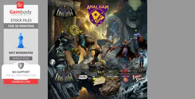 Amalgam Comics Collection Pt. 1 3D printing models