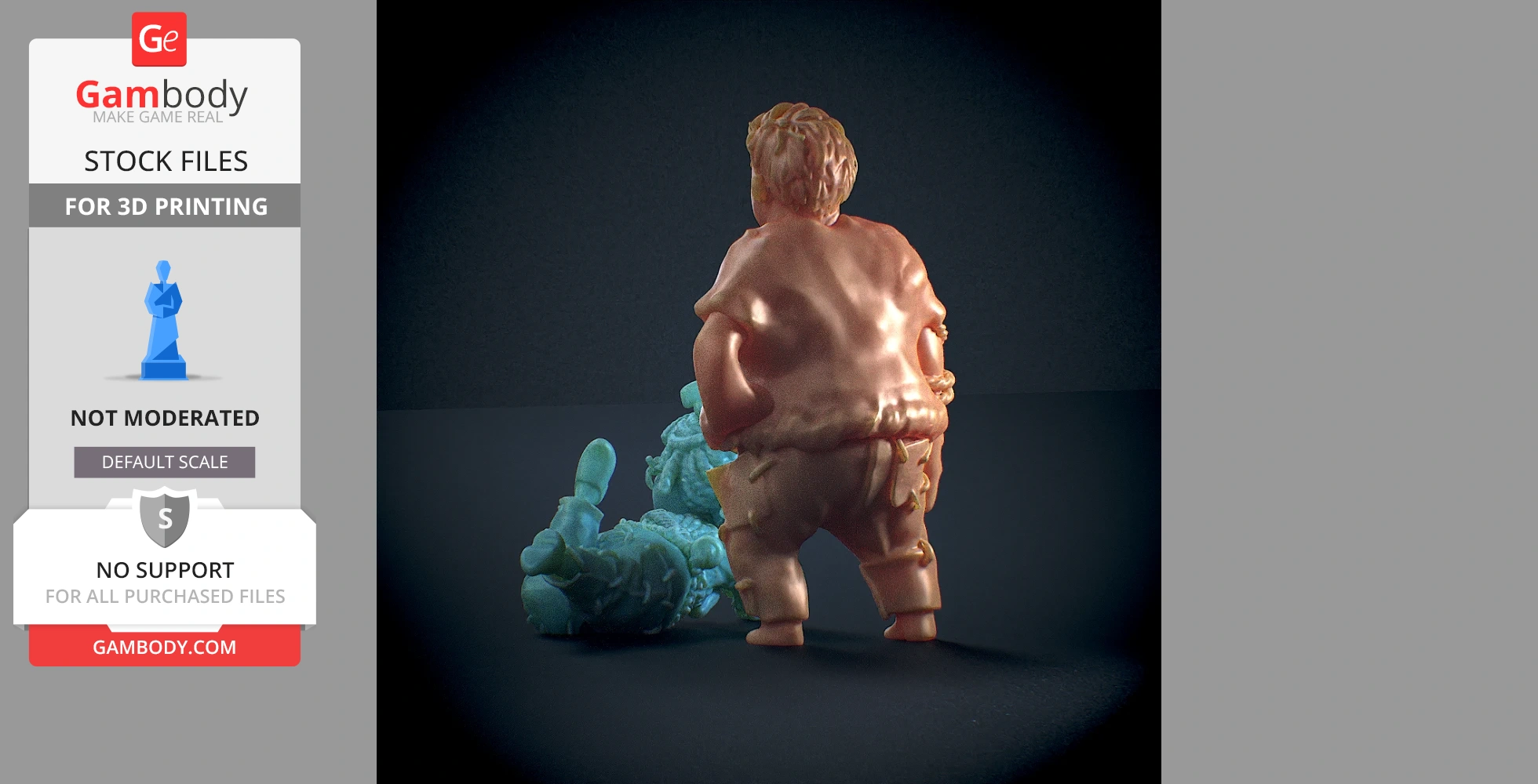 Two detailed 3D character models from 'It Takes Two' for printing, posed back-to-back.