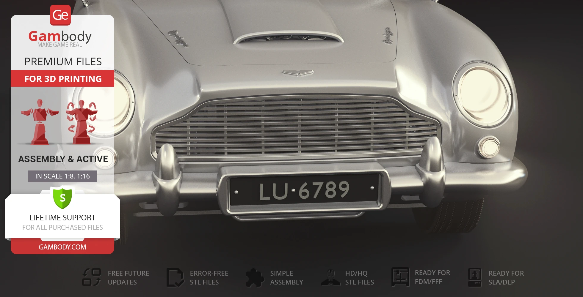 James Bond's Aston Martin DB5 - STL Print Files | Gambody