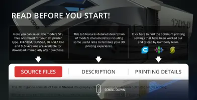 Interface instructions for printing a 3D shuttlecraft model from Star Trek on Gambody.