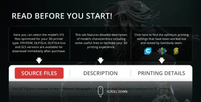 Sci-Fi creature model with detailed alien features; optimized for 3D printing.
