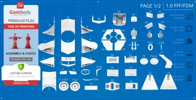 Flying Sub 3D Printer Files | Assembly