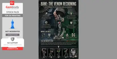 BANE: THE UNSTOPPABLE ENFORCER - Premium 3D Printable Statue