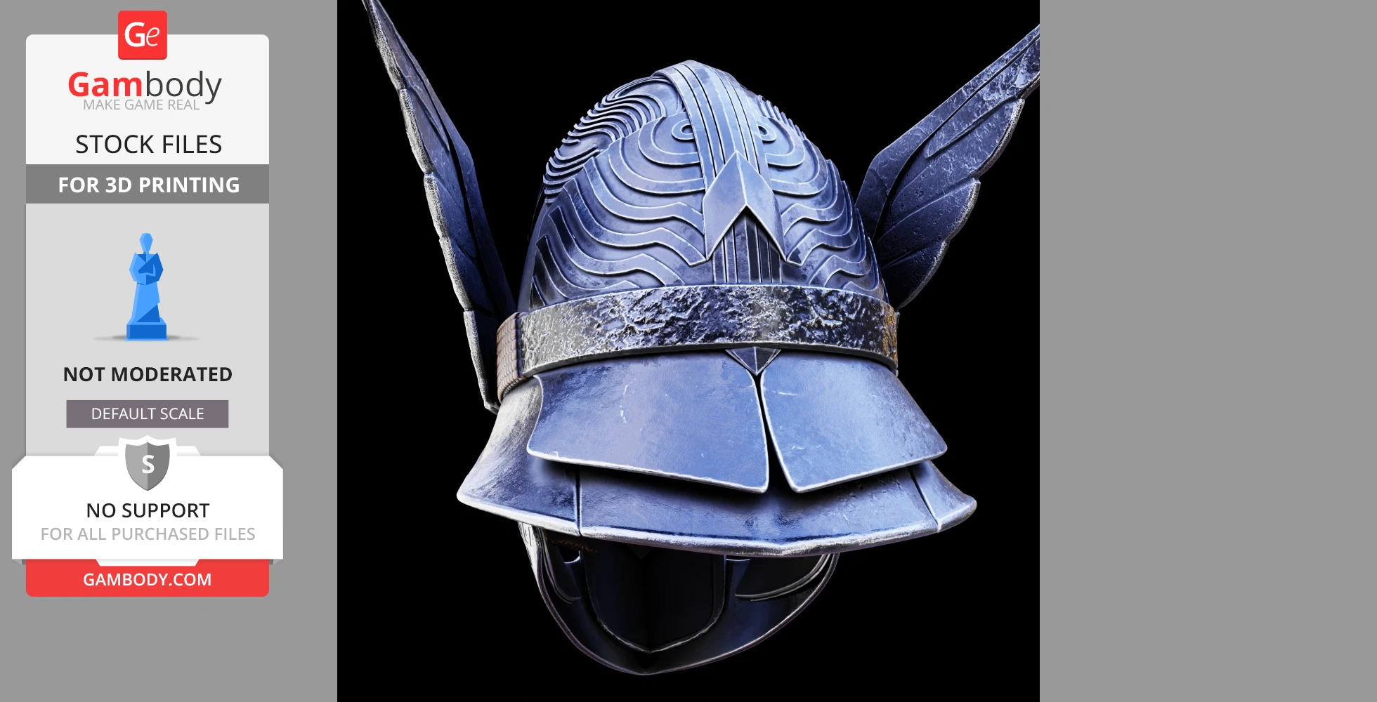 A detailed, winged cosplay helmet from Elden Ring, featuring intricate patterns and metallic texture.