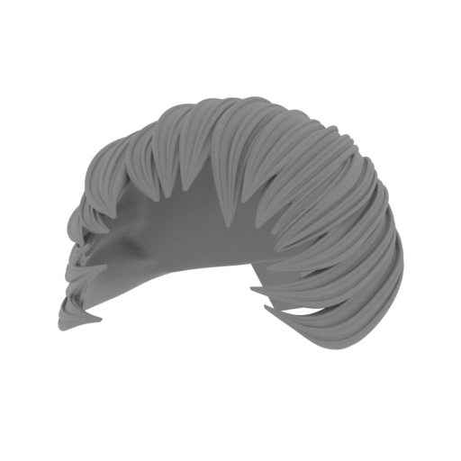 Shermie Bust front_hair.stl