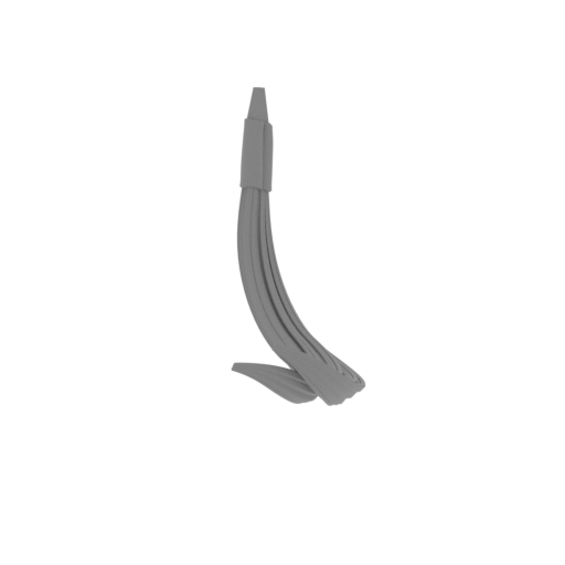 Shermie Bust tail_hair.stl