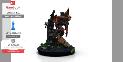 Griffter Wild Cats STL Files Bust and Variation head