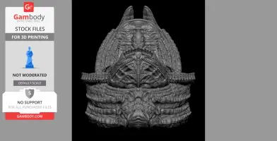 Intricate biomechanical pilot cabin model, inspired by Giger's alien designs, ready for 3D printing.