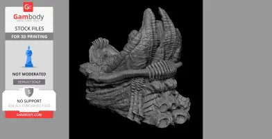 Organic, biomechanical pilot cabin design with ridges and cables, inspired by Alien and Prometheus.