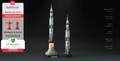 Apollo 11 Saturn V 3D Printer Files | Assembly