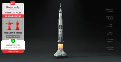 Apollo 11 Saturn V 3D Printer Files | Assembly