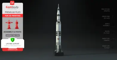 Apollo 11 Saturn V 3D Printer Files | Assembly