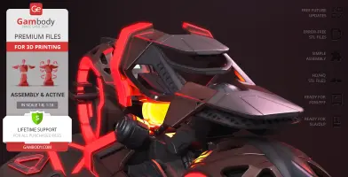 TRON Ares Light Cycle 3D Printer Files | Assembly + Action