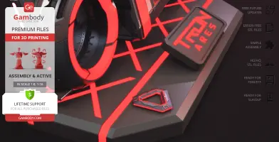 A futuristic light cycle with glowing red accents on a grid, labeled 'TRON Ares.'