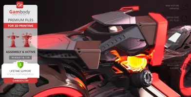 TRON Ares Light Cycle 3D Printer Files | Assembly + Action